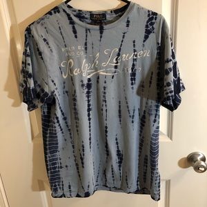 Ralph Lauren Blue Tie Dye Shirt, Medium